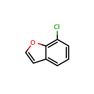 Chemical structure of 7-Chlorobenzofuran , CAS 24410-55-7, AChemBlock X198612