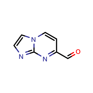 Chemical structure of Imidazo[1,2-a]pyrimidine-7-carbaldehyde , CAS 375857-80-0, AChemBlock X198627