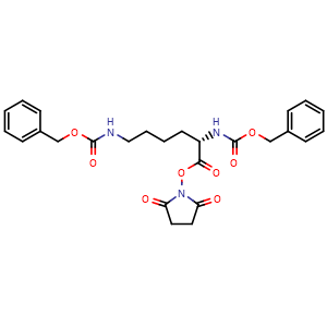 Chemical structure of Z-Lys(Z)-OSu , CAS 21160-83-8, AChemBlock X198641