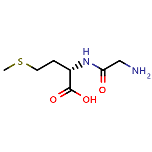 Chemical structure of H-Gly-Met-OH , CAS 554-94-9, AChemBlock X198643