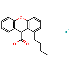 Chemical structure of N-butylxanthic acid potassium salt , CAS 871-58-9, AChemBlock X198661