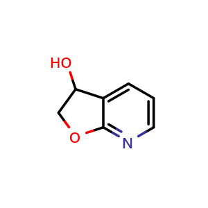Chemical structure of 2,3-Dihydrofuro[2,3-b]pyridin-3-ol , CAS 144186-57-2, AChemBlock X198673