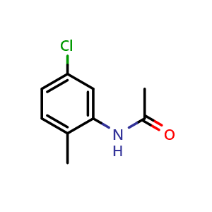 Chemical structure of N-(5-Chloro-2-methylphenyl)acetamide , CAS 5900-55-0, AChemBlock X198715