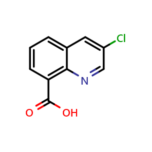 Chemical structure of 3-Chloroquinoline-8-carboxylic acid , CAS 125300-42-7, AChemBlock X198735