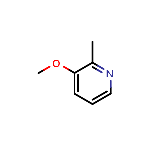 Chemical structure of 3-Methoxy-2-methylpyridine , CAS 26395-26-6, AChemBlock X198767