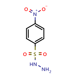 Chemical structure of 4-Nitrobenzenesulfonohydrazide , CAS 2937-05-5, AChemBlock X198819