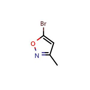 Chemical structure of 5-Bromo-3-methylisoxazole , CAS 1263378-26-2, AChemBlock X198824