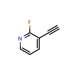 Chemical structure of 3-Ethynyl-2-fluoropyridine , CAS 933768-06-0, AChemBlock X198838