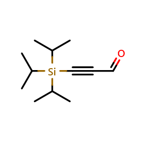 Chemical structure of 3-(Triisopropylsilyl)propiolaldehyde , CAS 163271-80-5, AChemBlock X198855
