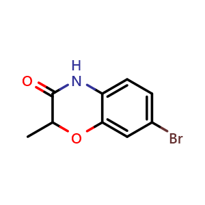 Chemical structure of 7-Bromo-2-methyl-2H-benzo[b][1,4]oxazin-3(4H)-one , CAS 1245708-33-1, AChemBlock X198900