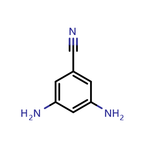 Chemical structure of 3,5-Diaminobenzonitrile , CAS 33786-93-5, AChemBlock X198923