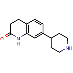 Chemical structure of 7-(Piperidin-4-yl)-3,4-dihydroquinolin-2(1H)-one , CAS 886362-81-8, AChemBlock X198940