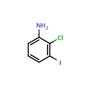 Chemical structure of 2-Chloro-3-iodoaniline , CAS 1260803-50-6, AChemBlock X198942