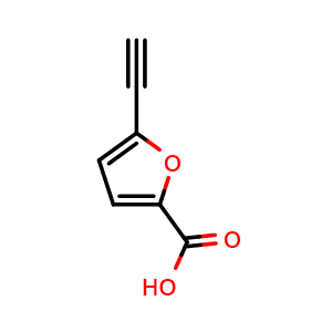Chemical structure of 5-Ethynylfuran-2-carboxylic acid , CAS 1356458-63-3, AChemBlock X198950