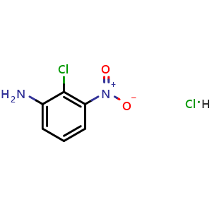 Chemical structure of 2-Chloro-3-nitroaniline hydrochloride , CAS 1803590-09-1, AChemBlock X198957