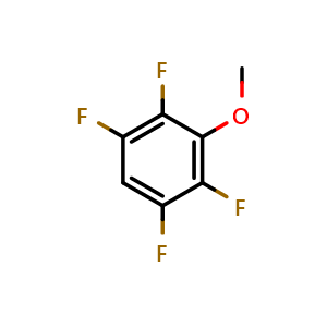 Chemical structure of 2,3,5,6-Tetrafluoroanisole , CAS 2324-98-3, AChemBlock X198988