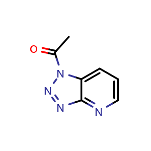 Chemical structure of 1-Acetyl-1H-1,2,3-triazolo[4,5-b]pyridine , CAS 107866-54-6, AChemBlock X198993