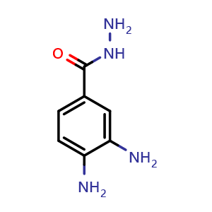 Chemical structure of 3,4-Diaminobenzhydrazide , CAS 103956-09-8, AChemBlock X198997
