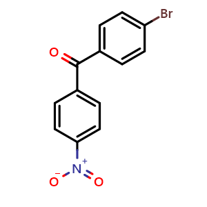 Chemical structure of 4-Bromo-4'-nitrobenzophenone , CAS 40292-15-7, AChemBlock X199001