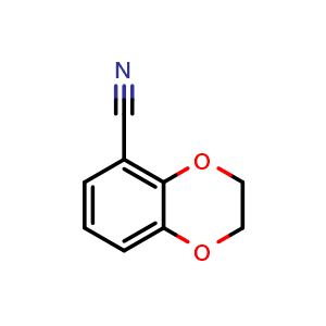 Chemical structure of 2,3-Dihydro-1,4-benzodioxine-5-carbonitrile , CAS 148703-14-4, AChemBlock X199003