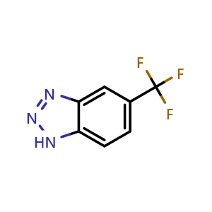 Chemical structure of 5-(Trifluoromethyl)-1H-benzo[d][1,2,3]triazole , CAS 1548-67-0, AChemBlock X199004