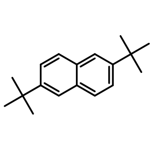 Chemical structure of 2,6-Di-tert-butylnaphthalene , CAS 3905-64-4, AChemBlock X199006