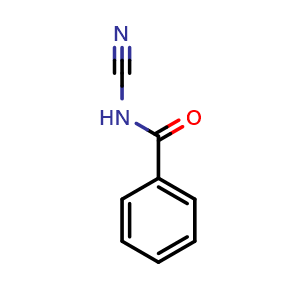 Chemical structure of N-Cyanobenzamide , CAS 15150-25-1, AChemBlock X199008
