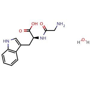 Chemical structure of Glycyltryptophan hydrate , CAS 17585-53-4, AChemBlock X199011