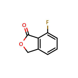 Chemical structure of 7-Fluoroisobenzofuran-1(3H)-one , CAS 2211-82-7, AChemBlock X199015