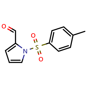 Chemical structure of 1-(P-Toluenesulfonyl)pyrrole-2-aldehyde , CAS 102619-05-6, AChemBlock X199029