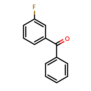 Chemical structure of 3-Fluorobenzophenone , CAS 345-69-7, AChemBlock X199031