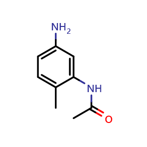 Chemical structure of N-(5-Amino-2-methylphenyl)acetamide , CAS 5434-30-0, AChemBlock X199042