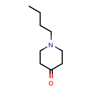 Chemical structure of 1-Butyl-4-piperidinone , CAS 23081-86-9, AChemBlock X199056
