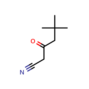 Chemical structure of 5,5-Dimethyl-3-oxohexanenitrile , CAS 96798-17-3, AChemBlock X199068