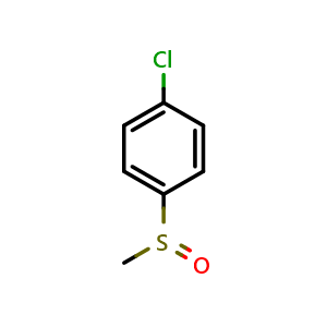 Chemical structure of P-Chlorophenyl methyl sulfoxide , CAS 934-73-6, AChemBlock X199072