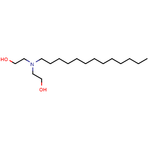 Chemical structure of N,N-Bis (2-hydroxyethyl) tridecylamine , CAS 68155-05-5, AChemBlock X199073