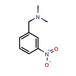 Chemical structure of (3-Nitrophenyl)-n,n-dimethylmethanamine , CAS 15184-95-9, AChemBlock X199077