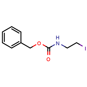 Chemical structure of (2-Iodo-ethyl)-carbamic acid benzyl ester , CAS 68373-12-6, AChemBlock X199086