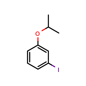 Chemical structure of 1-Iodo-3-isopropoxy-benzene , CAS 585509-88-2, AChemBlock X199104