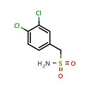 Chemical structure of 3,4-Dichlorobenzenemethanesulfonamide , CAS 904674-08-4, AChemBlock X199105
