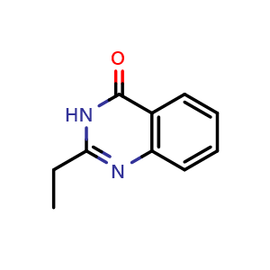 Chemical structure of 2-Ethyl-4(3H)-quinazolinone , CAS 3137-64-2, AChemBlock X199107