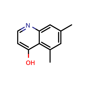 Chemical structure of 5,7-Dimethyl-4-hydroxyquinoline , CAS 203626-56-6, AChemBlock X199112