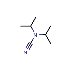 Chemical structure of Cyanobis(propan-2-yl)amine , CAS 3085-76-5, AChemBlock X199234