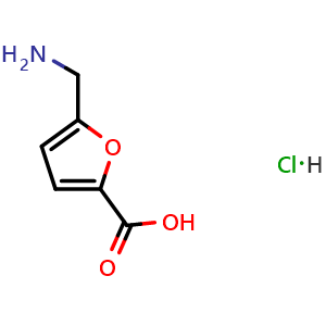 Chemical structure of 5-(Aminomethyl)furan-2-carboxylic acid hydrochloride , CAS 51521-95-0, AChemBlock X199242
