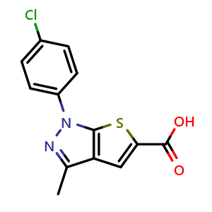 1-(4-Chlorophenyl)-3-methyl-1H-thieno[2,3-c]pyrazole-5-carboxylic acid