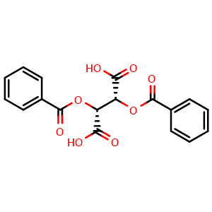 Chemical structure of Dibenzoyl-(+)-tartaric acid (Ramipril Impurity) , CAS 2743-38-6, AChemBlock X199323