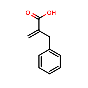 Chemical structure of 2-Benzylacrylic acid (Racecadotril Impurity) , CAS 5669-19-2, AChemBlock X199330