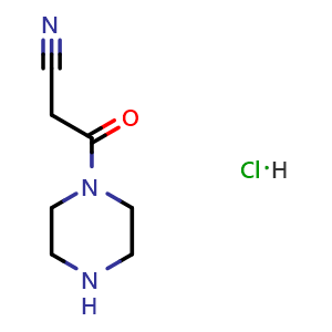 3-Oxo-3-(piperazin-1-yl)propanenitrile hydrochloride
