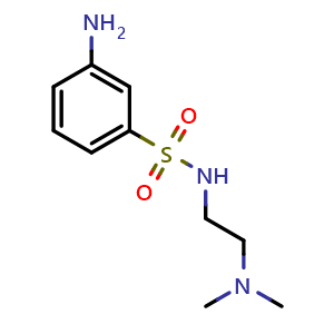 Chemical structure of 3-Amino-n-[2-(dimethylamino)ethyl]benzene-1-sulfonamide , CAS 837421-90-6, AChemBlock X199378