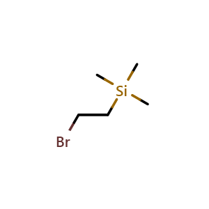 Chemical structure of (2-Bromoethyl)trimethylsilane , CAS 18156-67-7, AChemBlock X199434